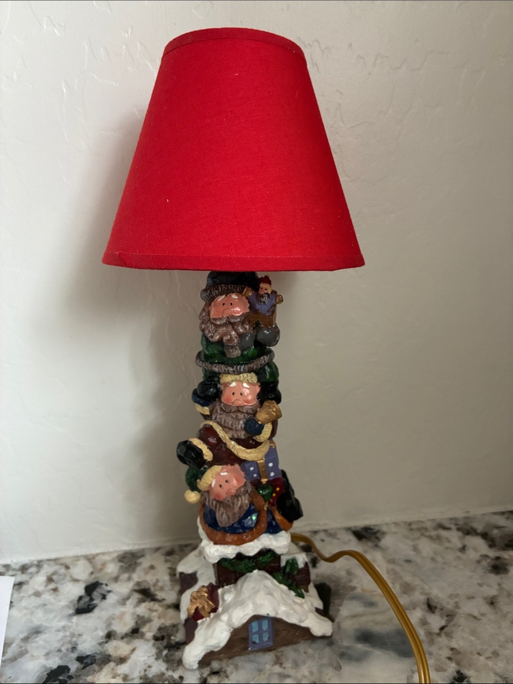 Wonderland Santa & Friends Mini Table Lamp